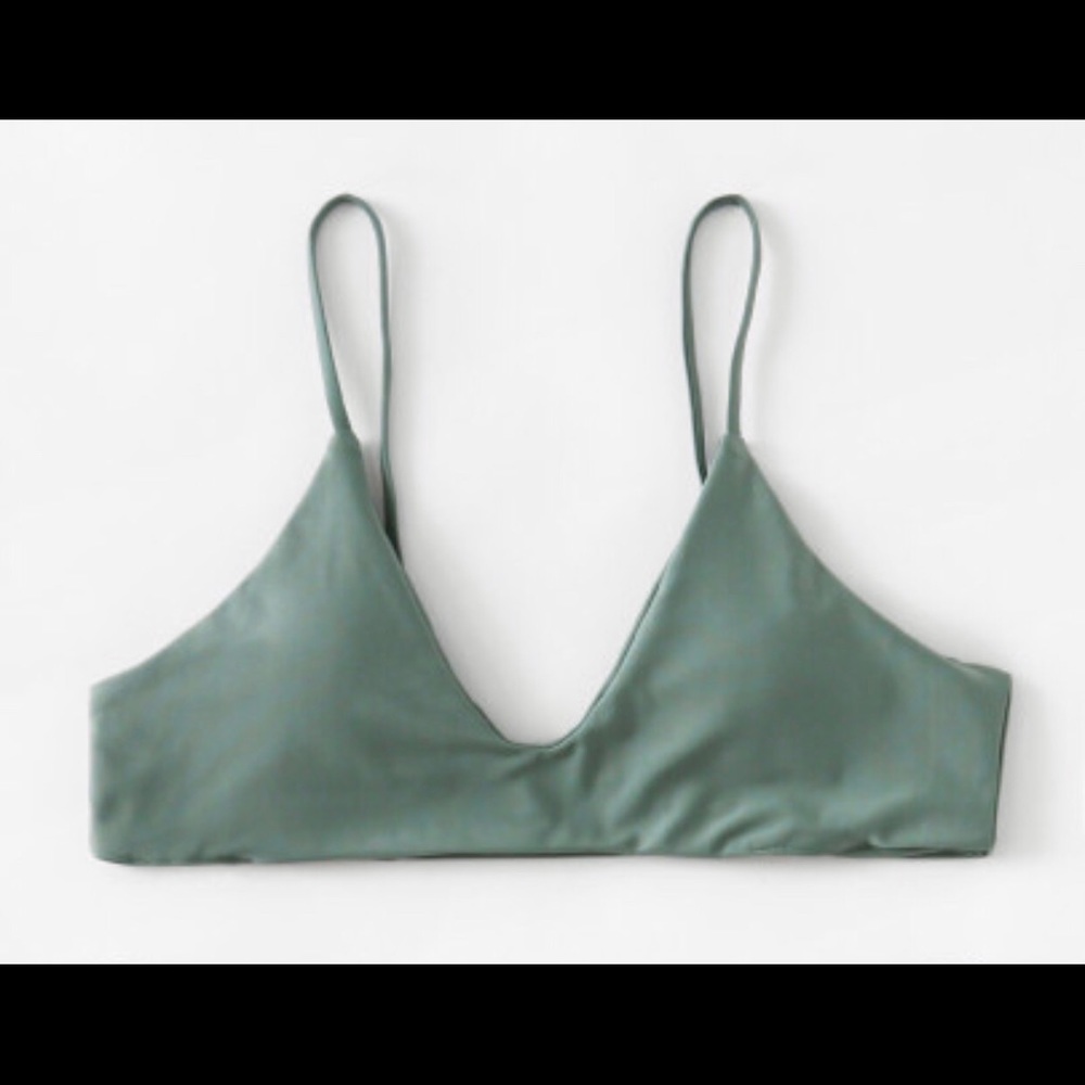 green bikini top